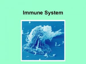 Immune System Standards SAP 1 Students will analyze