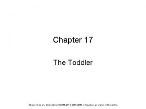 Chapter 17 The Toddler Elsevier items and derived