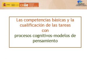 Las competencias bsicas y la cualificacin de las