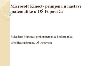 Microsoft Kinect primjena u nastavi matematike u O