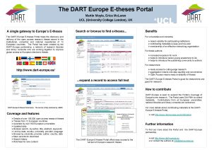 The DART Europe Etheses Portal Martin Moyle Erica