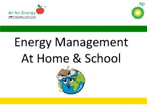 Energy Management At Home School Saving Energy K1