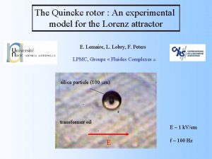 The Quincke rotor An experimental model for the