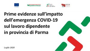 Prime evidenze sullimpatto dellemergenza COVID19 sul lavoro dipendente