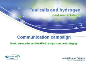 Communication campaign Most common issues identified analysis per