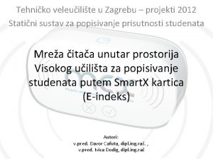 Tehniko veleuilite u Zagrebu projekti 2012 Statini sustav