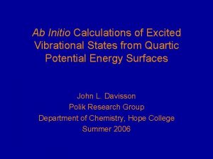 Ab Initio Calculations of Excited Vibrational States from