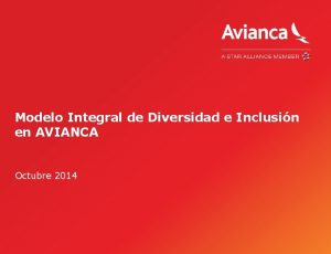 Modelo Integral de Diversidad e Inclusin en AVIANCA