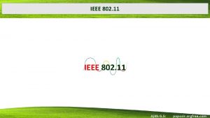 IEEE 802 11 Ajith G S poposir orgfree