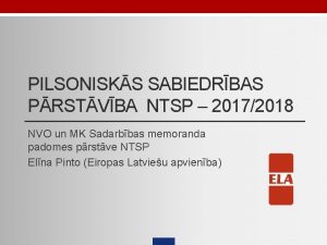 PILSONISKS SABIEDRBAS PRSTVBA NTSP 20172018 NVO un MK