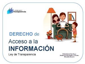 DERECHO de Acceso a la INFORMACIN Ley de