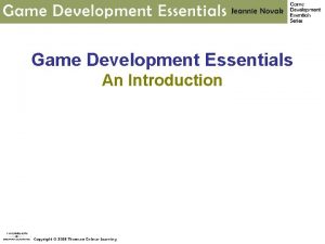Game Development Essentials An Introduction Chapter 6 Gameplay