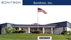 Bonitron Inc If you have VFDs youll need