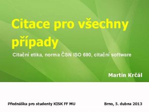 Citace pro vechny ppady Citan etika norma SN