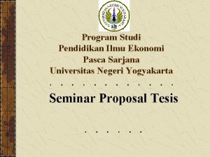 Program Studi Pendidikan Ilmu Ekonomi Pasca Sarjana Universitas