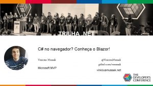 TRILHA NET C no navegador Conhea o Blazor