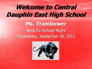 Welcome to Central Dauphin East High School Ms