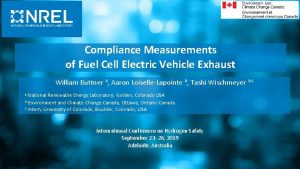 Compliance Measurements of Fuel Cell Electric Vehicle Exhaust