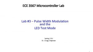 ECE 3567 Microcontroller Lab 3 Pulse Width Modulation