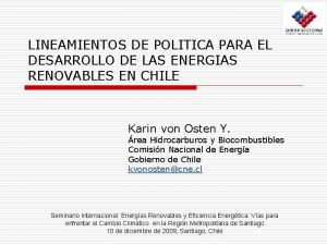 LINEAMIENTOS DE POLITICA PARA EL DESARROLLO DE LAS