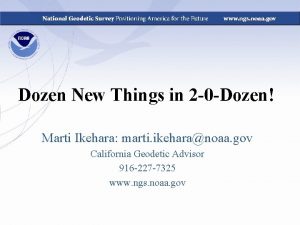 Dozen New Things in 2 0 Dozen Marti
