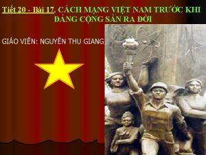 Tit 20 Bi 17 CCH MNG VIT NAM