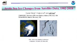 Arctic Sea Ice Changes from Satellite Data 1982
