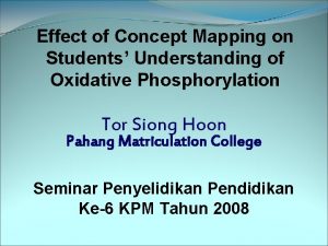 Effect of Concept Mapping on Students Understanding of