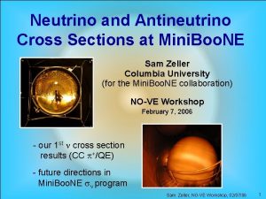 Neutrino and Antineutrino Cross Sections at Mini Boo