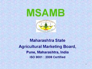 MSAMB Maharashtra State Agricultural Marketing Board Pune Maharashtra