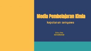 Media Pembelajaran Kimia kepolaran senyawa Zidny Ilma 06101281823028