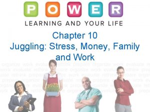 Chapter 10 Juggling Stress Money Family and Work