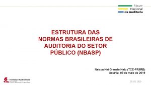 Plano de Ao IRB ESTRUTURA DAS NORMAS BRASILEIRAS