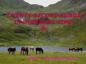 TWENTYSECOND SUNDAY IN ORDINARY TIME B Music Exsurge