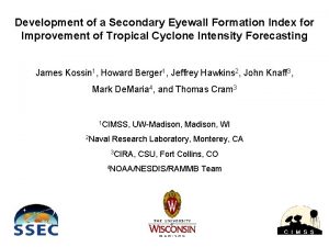 Development of a Secondary Eyewall Formation Index for