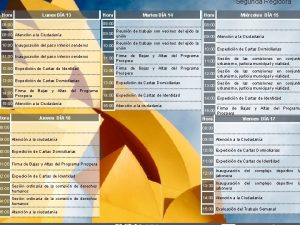 Segunda Regidora Hora Lunes DA 13 Hora Martes