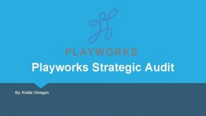 Playworks Strategic Audit By Kristie Obregon 1 Environmental