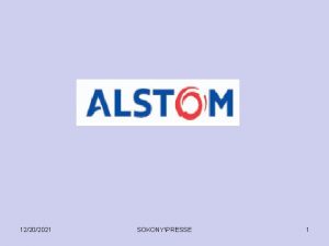 12202021 SOKONYPRESSE 1 Alstom anciennement GEC Alstom originellement