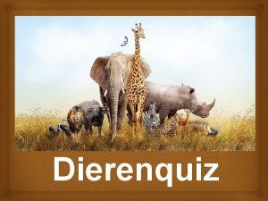 Dierenquiz Weet jij het juiste antwoord We spreken