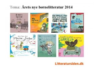 Tema rets nye brnelitteratur 2014 Tema rets nye