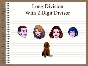 Long Division With 2 Digit Divisor Long Division