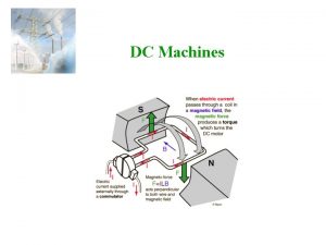 DC Machines DC Machines A DC Machine Armature