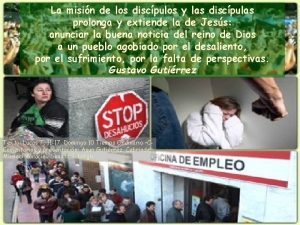 La misin de los discpulos y las discpulas