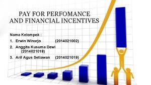PAY FOR PERFOMANCE AND FINANCIAL INCENTIVES Nama Kelompok