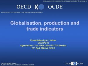 ORGANISATION DE COOPRATION ET DE DEVELOPMENT CONOMIQUES OECD