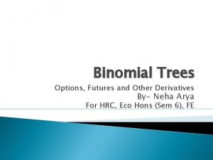 Binomial Trees Options Futures and Other Derivatives By