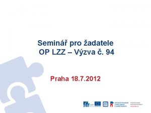 Semin pro adatele OP LZZ Vzva 94 Praha