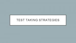 TEST TAKING STRATEGIES FLOCAB VIDEO https www flocabulary