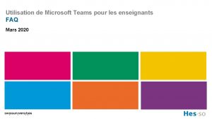 Utilisation de Microsoft Teams pour les enseignants FAQ