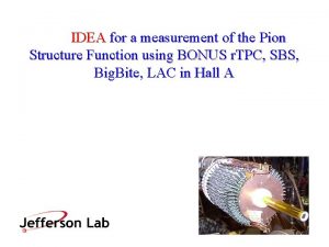 IDEA for a measurement of the Pion Structure IDEA for a measurement of the Pion Structure